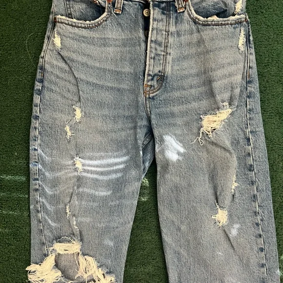 Abercrombie high rise straight leg jeans - Picture 2 of 6